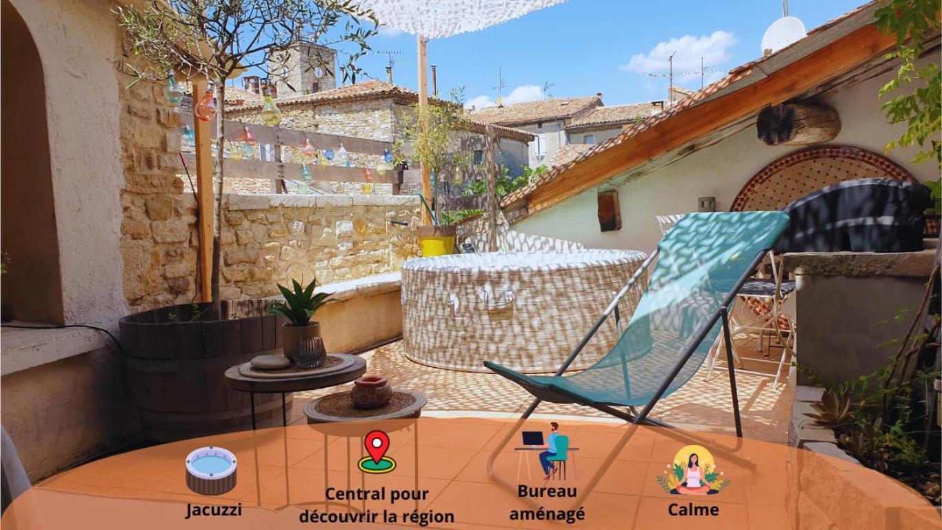 Maison Avec Jacuzzi Et Terrasse Sur Les Toits Brignon Luaran gambar